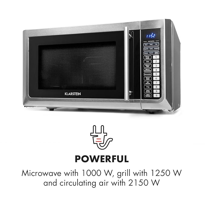Klarstein Brilliance Pro 43 - Microondas 1500 W, Función grill ...
