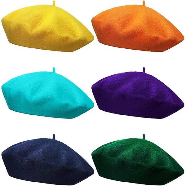 Honoson 15 Pieces Women Wool Beret Hat Wool French Beret Hat  display picture 2