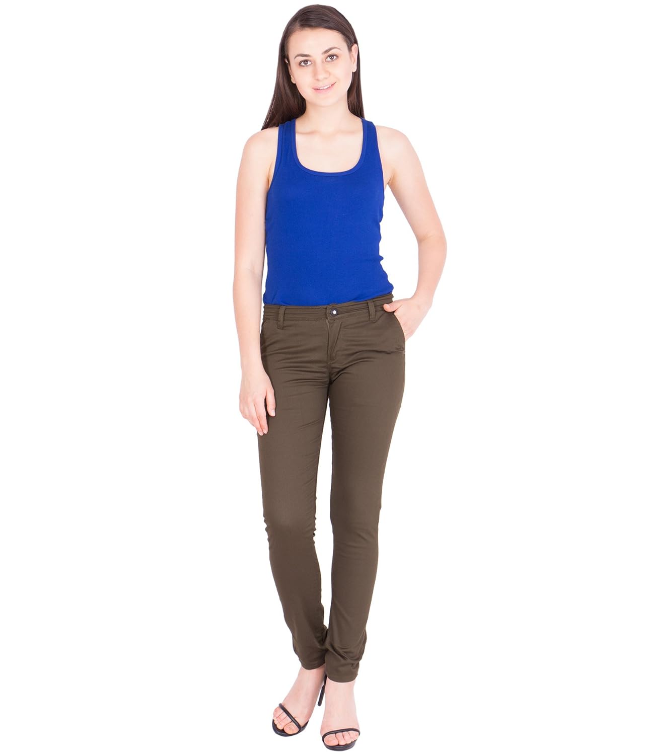 american-elm women's casual trouser- green