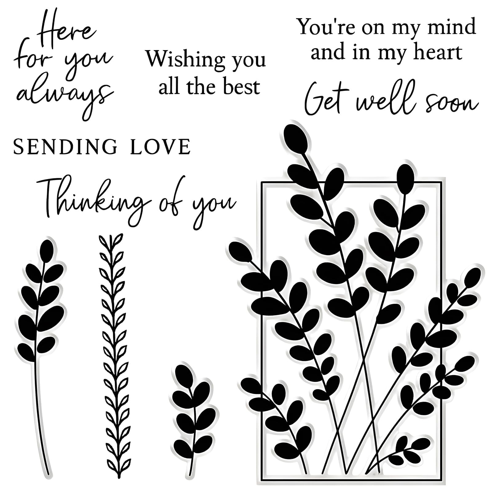 Photo 1 of 2025-2026 Newests Stamps, Silicone Stamp Set, Stamps for Card Making Supplies Clearance Suitable for DIY Greeting Cards, Seasonal Decorations and Gift Tags