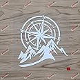 6'' White 4X4 Off Road Decal Sticker Mountain Compass Car Vinyl fit for Jeep Ford Chevy etc