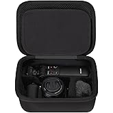 FBLFOBELI EVA Hard Storage Case for Sony ZV-E10/ZV-E1/ZV-E10 II Vlog Digital Camera, for Tripod(GP-VPT2BT), Microphone, Camera Len and Accrssory, Protective Case (Black)