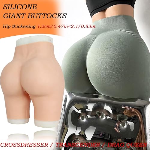 Silicone Hip & Butt Shaping Pants - Thicken & Shape For Crossdressers, Unisex One Size Beige