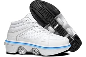Pairobin Roller Skate Shoes - Sneakers - Roller Shoes 2-in-1 Suitable for Outdoor Sports Skating Invisible Roller Skates The 