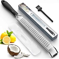 Updated 2021 Version Lemon Zester & Cheese Grater – Premium Stainless Steel - A Sharp Kitchen Tool for Ginger, Garlic…