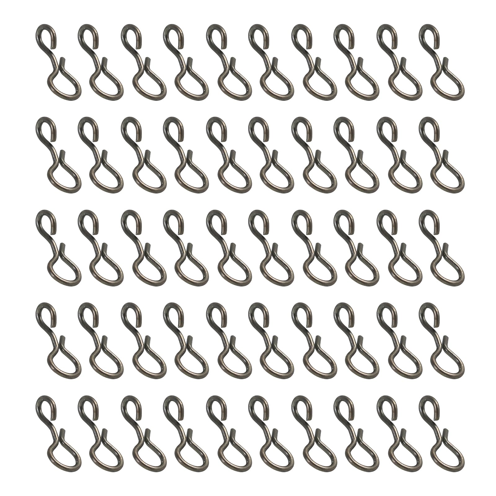 PATIKIL 0.2" x 0.1" Fly Fishing Snaps, 150 Pack Stainless Steel Quick Change No Knot Fast Snap Lure Connector for Jigs Lures Fishing Clips Freshwater Saltwater, Black