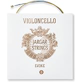 Jargar Evoke Cello D | Multi Alloy Carbon Steel Core Cello String for Professionals and Aspiring Cellists | Brilliant, Round, and Focused Sound with Elegant Timbre | Made in Denmark | D-String