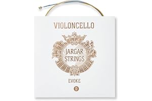 Jargar Evoke Cello D | Multi Alloy Carbon Steel Core Cello String for Professionals and Aspiring Cellists | Brilliant, Round, and Focused Sound with Elegant Timbre | Made In Denmark | D-String