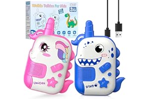 Walkie Talkies for Kids Rechargeable, Exssary Unicorn Toys for Girls 3 4 5 6 Year Old Boy Girl Gifts Outdoor Toys for Kids 3-