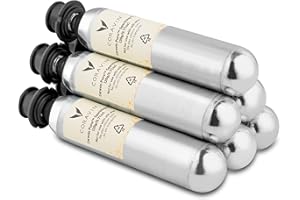 Coravin CO2 Capsules for Sparkling Wines for Use with Sparkling Preservation System | Each Capsule Holds Up to 7 Standard Bottles of 750 ml, Pack of 6