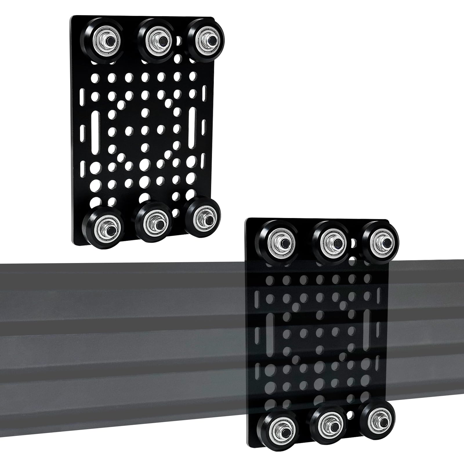 Photo 1 of Seekliny 2 Pack 2080 V-Slot Gantry Plate Assembled for 2080 V-Slot T-Slot Aluminum Extrusion 3D Printer Accessories