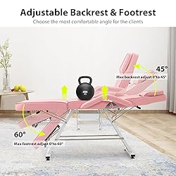 Jaxilyn Tattoo Chair Facial Bed with Two Trays