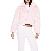 Forever 21 womens Faux Fur Zip-up Coat