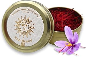 Sun Brand Spanish Saffron by HEA&Co – Premium Grade A+ Saffron Threads – Pure & Natural – Metal Tin Packaging (2 Gram)