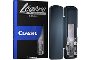 Légère Reeds - Bb Clarinet Reed, Classic, Strength 2.00 (BB2.00) - Premium Synthetic Woodwind Reed