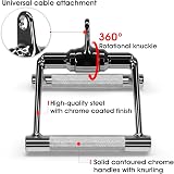 Yes4All TX83 Double Row Rotate Chrome Standard Bar view 4