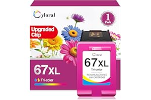 Cyloral 67XL Color Ink Cartridge for HP 67 Ink Cartridges Color for Deskjet 2800e 2855e 2827e 2842e 2852e 2700 2755e 2742e 42