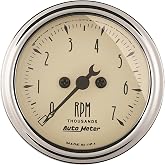 AUTO METER 1897 Antique Beige Electric Tachometer