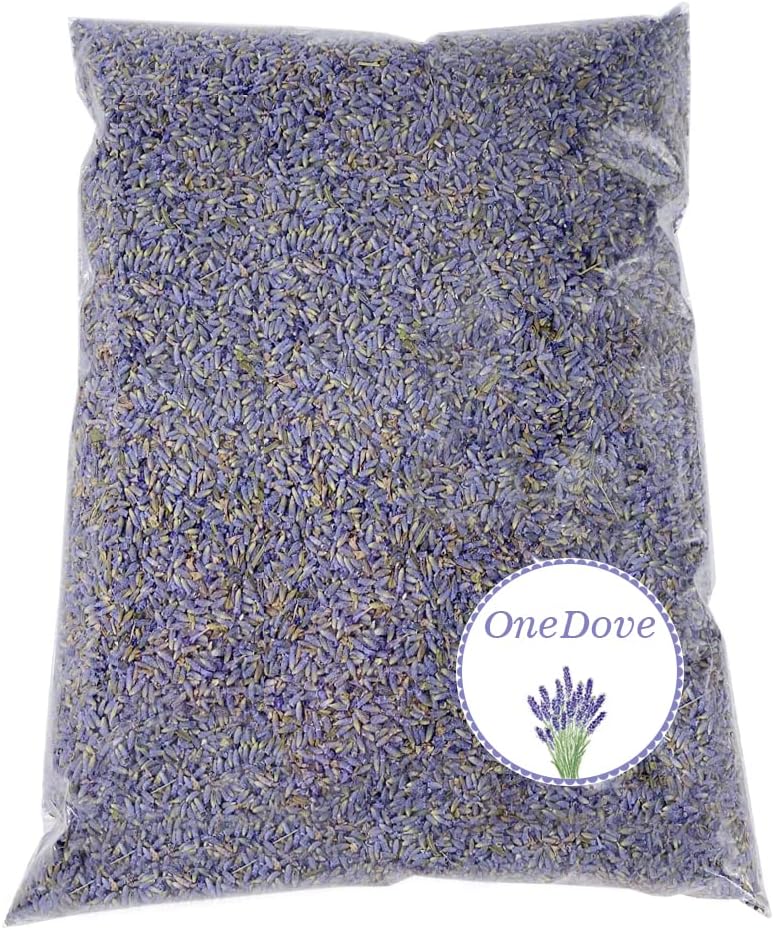 Dried & Preserved Flora - OneDove 1 Pounds Lavender Buds Dried Flowers,100% Natural Dried Lavender Buds, Ultra Blue Grade (1 Pounds)