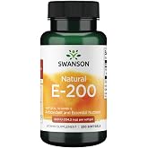 Swanson Vitamin E Heart Health and Tissue Protection 200 IU, 250 Softgels | Natural Vitamin E Provides a Cardiovascular Health-Supporting Nutrient for Heart Health and Tissue Protection