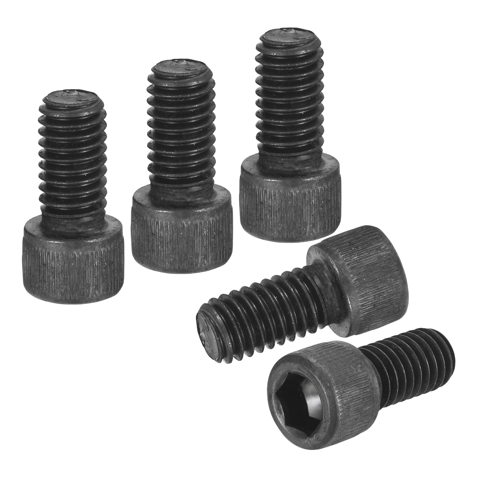 DTGN 3/8"-16x3/4" Socket Head Cap Screws Bolts - 10Pack - Good for Road Bicycle, Mountain Bike, Auto, Motorcycle - Carbon Steel Hex Head Metric Screws, Black
