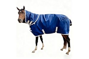AQINGR Horse Blanket Winter Water Resistant,220g Warm Cotton Filling Liner 1200D Premium Turnout Horse Blanket,Medium Weight Blanket 72 inches,135cm