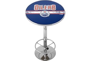 Trademark Gameroom NHL Chrome Pub Table-Edmonton Oilers