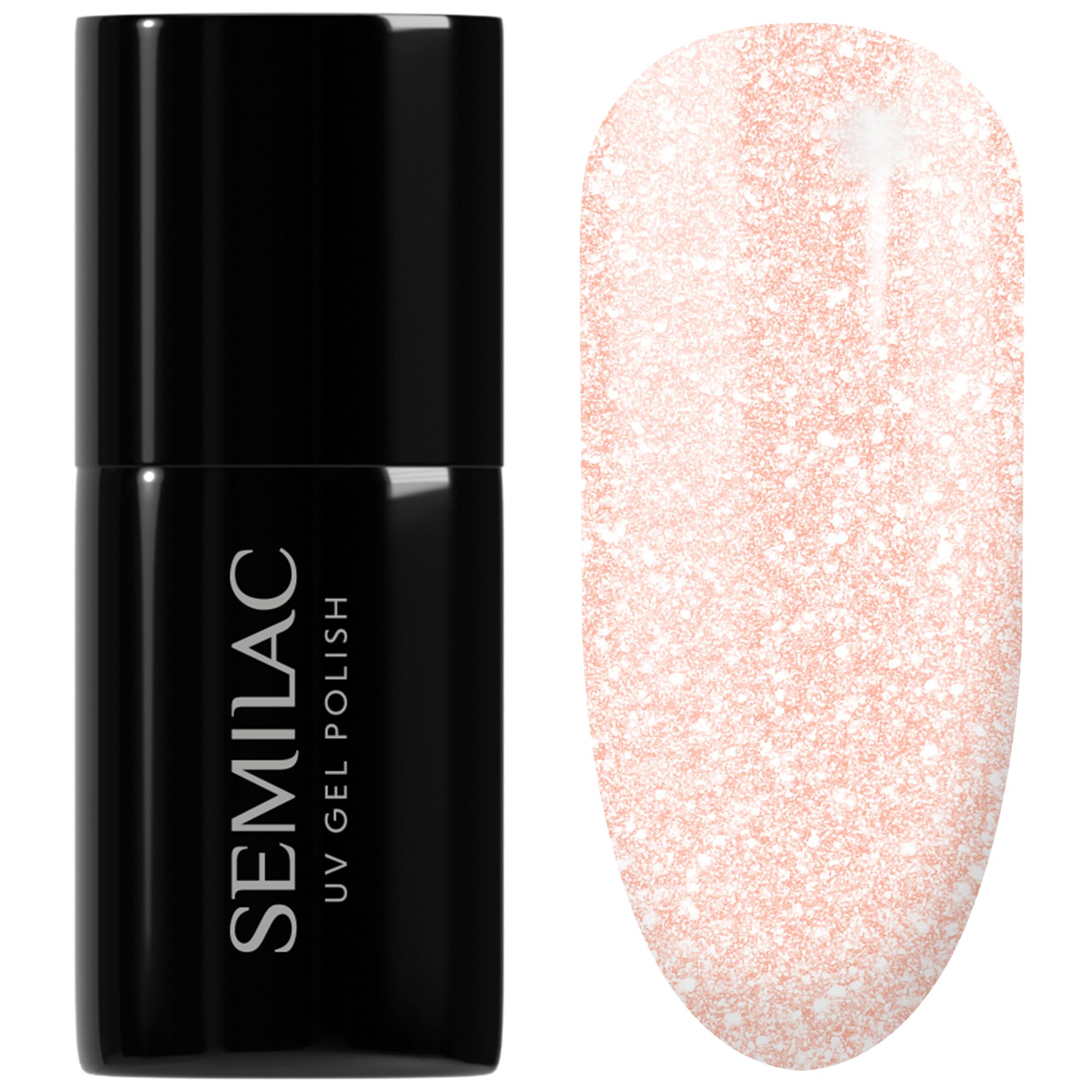 SEMILAC Gel Nail Polish 578 Glow Together - Full Coverage Gel Polish - Soak Off Easy To Use LED/UV Nail Lamp - Long Lasting Manicure and Pedicure up to 3 weeks