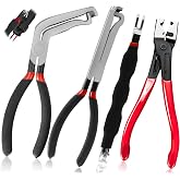 ETCYAOXIN 4 Pcs Electrical Disconnect Pliers for Cars，60 Degree Connector Pliers，Safety Wire Plier,Automotive Tools Electrical ConnectorPliers,ElectricalPlug DisconnectPliers