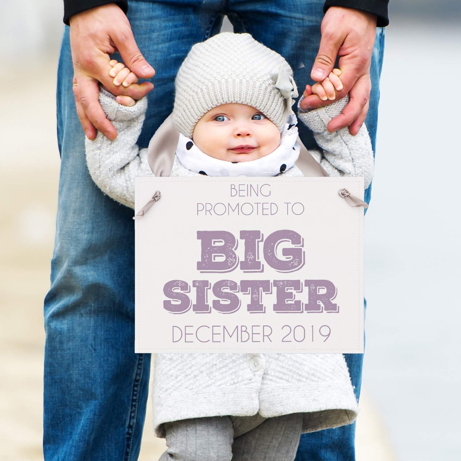 Amazon Com Being Promoted To Big Sister Sign Pregnancy Announcement Handmade