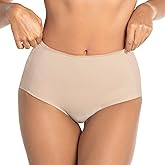 LeSensuel Allover High Waisted Underwear for Women - No Show Moderate Tummy Control Underwear