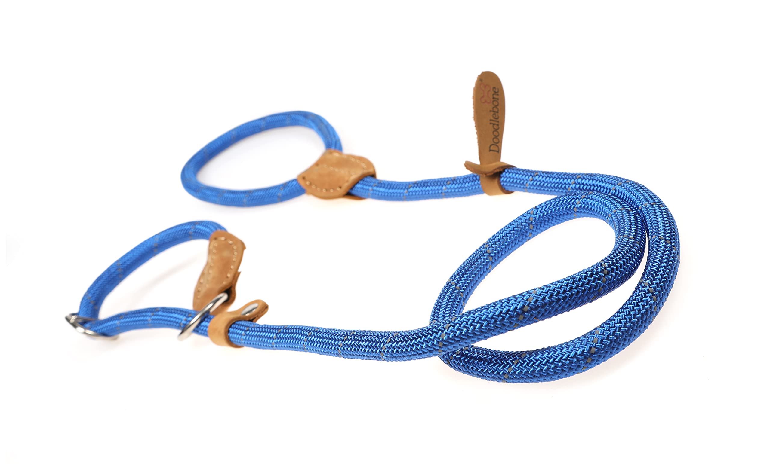 Doodlebone Slip Lead, Peacock, 12mm