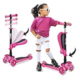 Hurtle 3-Wheeled Scooter for Kids - Wheel LED