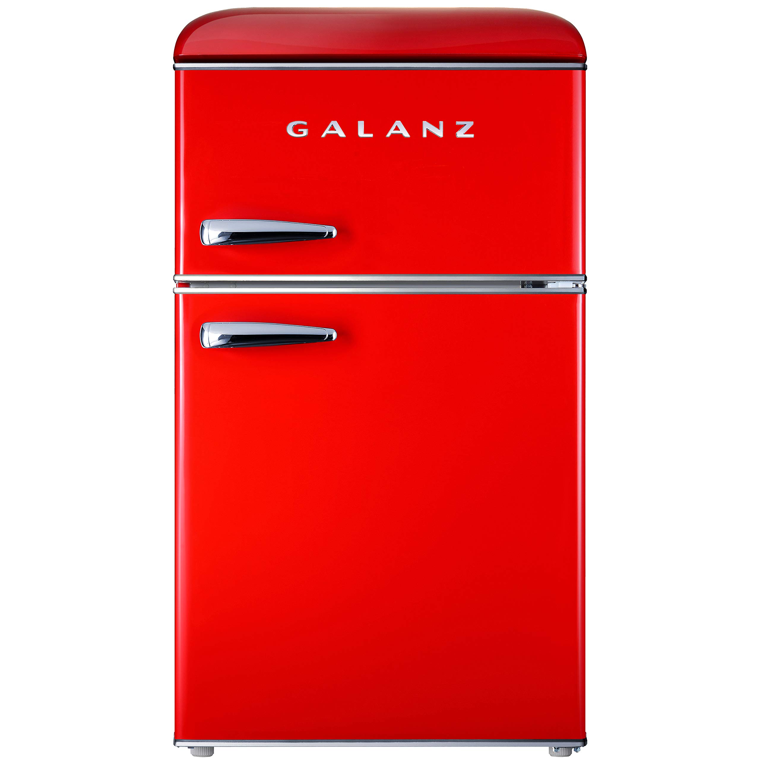 Galanz Glr31trder Retro Compact Refrigerator Mini Fridge With Dual Doors Adjustable Mechanical Thermostat With True Freezer Red 3 1 Cu Ft Buy Online In Saint Vincent And The Grenadines At Saintvincent Desertcart Com Productid