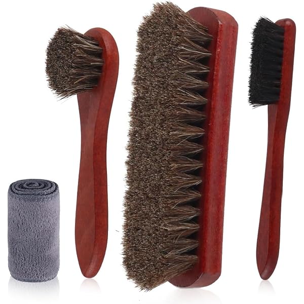 Brosse Grattage Boue Saphir - Nettoyage Cuir Et Daim - Manche Hêtre