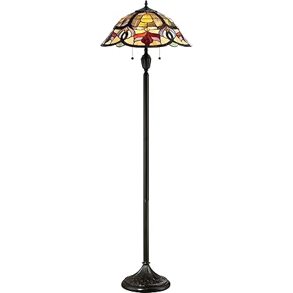 Quoizel Tfgd9361vb Garland Tiffany Floor Lamp Lighting 2