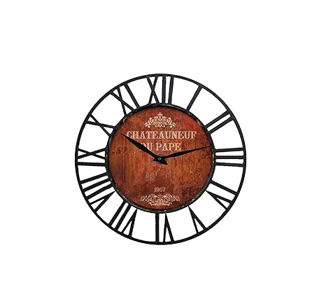 Amazon Com Ibobo Shop Farm House Vintage Wall Clock With Wine