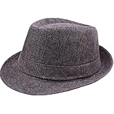 Classic Fedora Hat for Men Women Short Brim Panama Summer Beach Hat Accessories