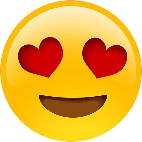 Emoji Plush Backpack Embroidery Stitched Yellow Cushioned Plush Bag Best For Gifting Kids Adults Teen Use For Traveling School Picnic Outing (Love Heart Emoji)