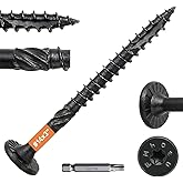 #14 x 3 Wood Structural Lag Screws | 54Pcs Star Drive Decking Wood Screws, Rust Resistant Timber Screws for Timber/Log/Landscaping Wood
