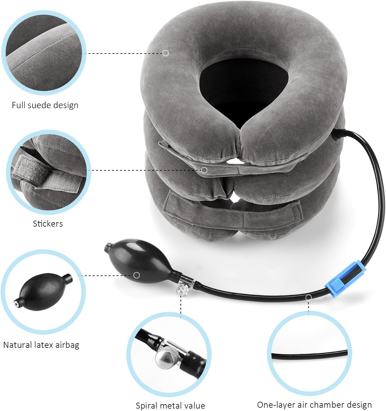P PURNEAT Neck Pillow Home Use and Travel Pillow (1pcs,X-Large)