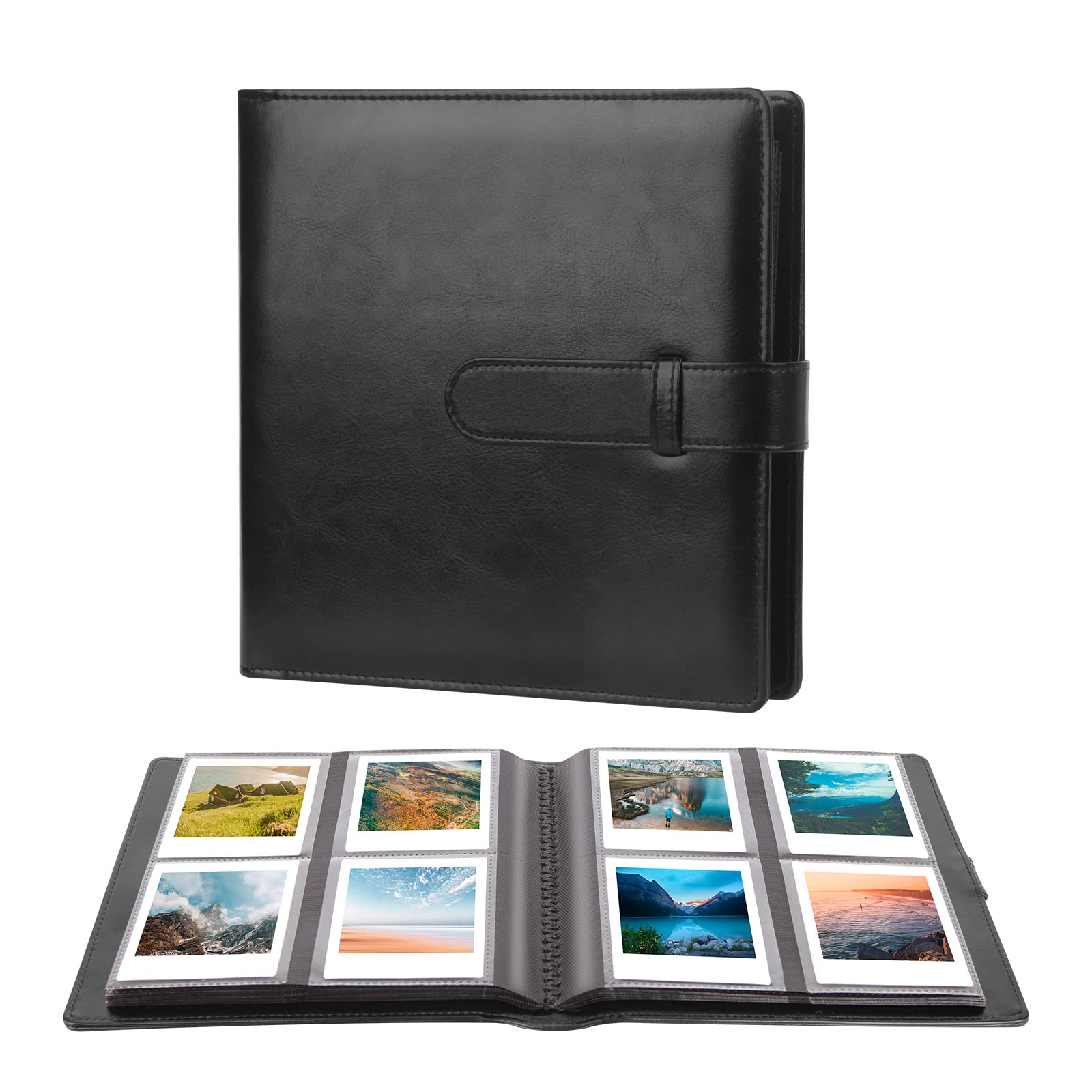 288 Pocket Photo Album for Fujifilm Instax Square SQ1/SQ6/SQ10/SQ20/SQ40 Instant Camera and Kodak Mini Shot 3 Film,Holds 3x3” Photos (Black)