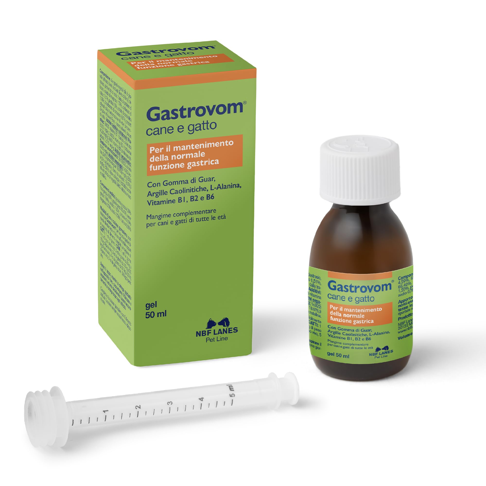 NBF Lanes Gastrovom – 50 ml Palatable Gel for Dogs and Cats – Supports Normal Gastric Function – For Gastric Comfort and Digestive Well‑Being