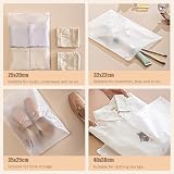 SULOLI 20Pcs Travel Storage Bags Set Reusable Frosted Ziplock Luggage Organizer view 2