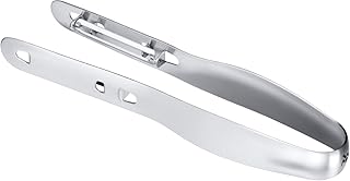 WMF Doppelschäler 20 x 3 cm, Spargelschäler mit Doppelklinge, Gemüseschäler, Cromargan Edelstahl, spülmaschinengeeignet