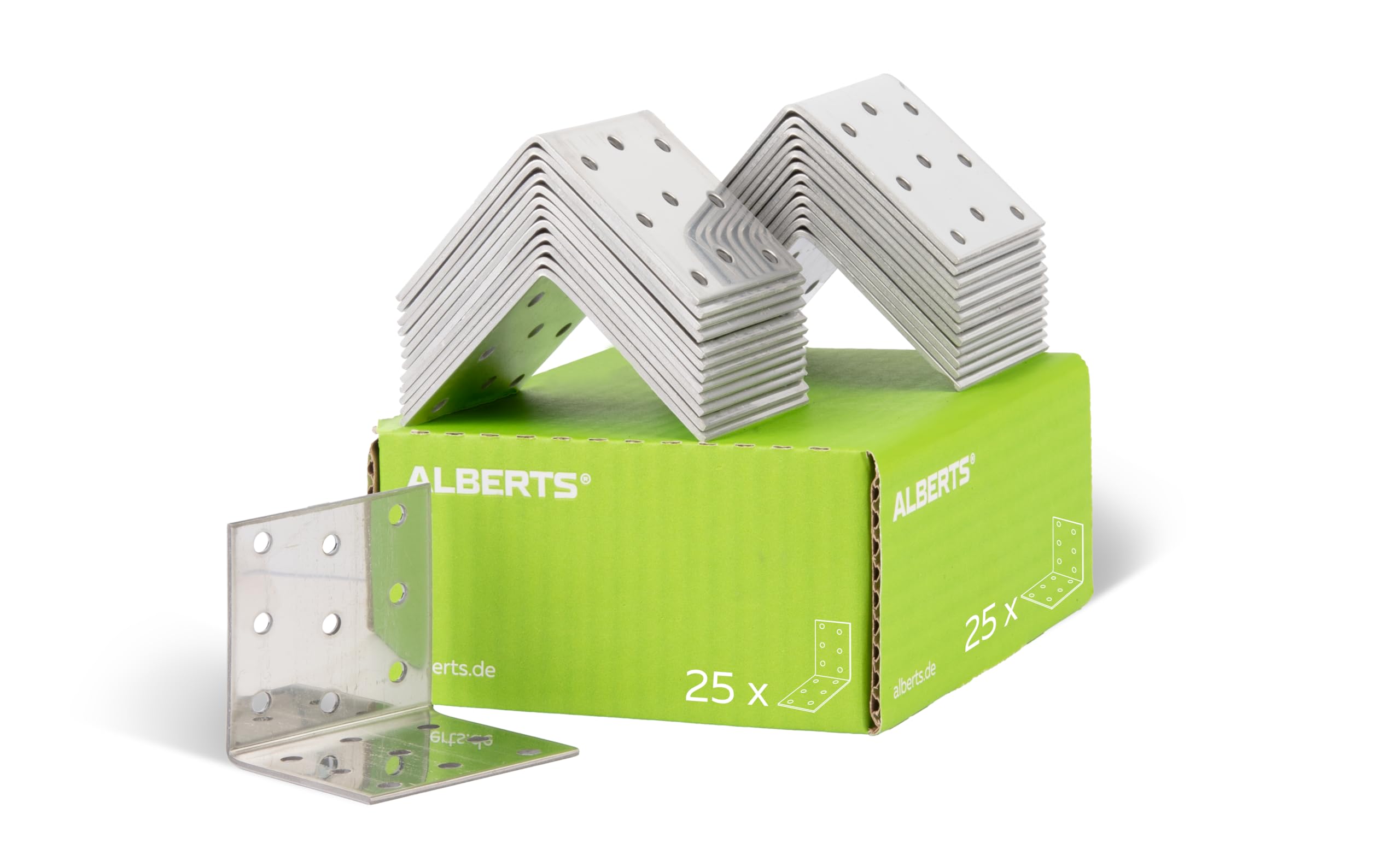 Perforated Plate Angle 60 x 60 x 60 mm / 25 STK. Material: Edelstahl — image 1