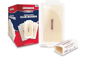 Catchmaster Small Mouse and Insect Glue Boards, 75-Pack Mouse Traps Indoor for Home, Sticky Pest Control Adhesive for Catching Bugs, Rats & Rodents, Bulk Glue Traps