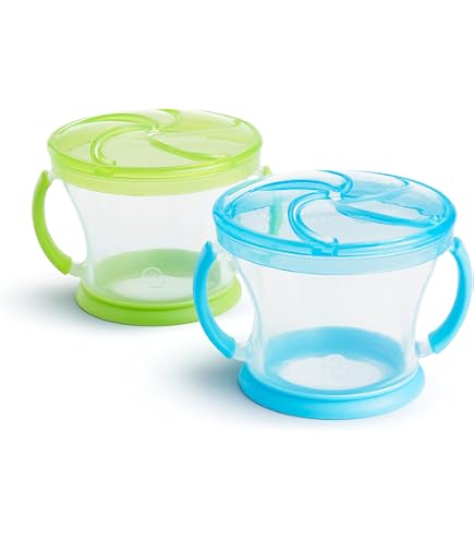 PandaEar Lot De 2 Pochettes Alimentaires Anti-Compression Pour Tout-Petits - Bleu/Violet