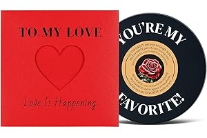 Gifts for Him Men Valentine’s Day - Romantic Valentine’s Card, Valentines Day Decorations, Anniversary Birthday Gift for Husb