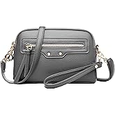 LassZone Square PU Leather Shoulder Bag Women Chic Crossbody Bag Lady Handbag Trendy Satchel Purse Clutch